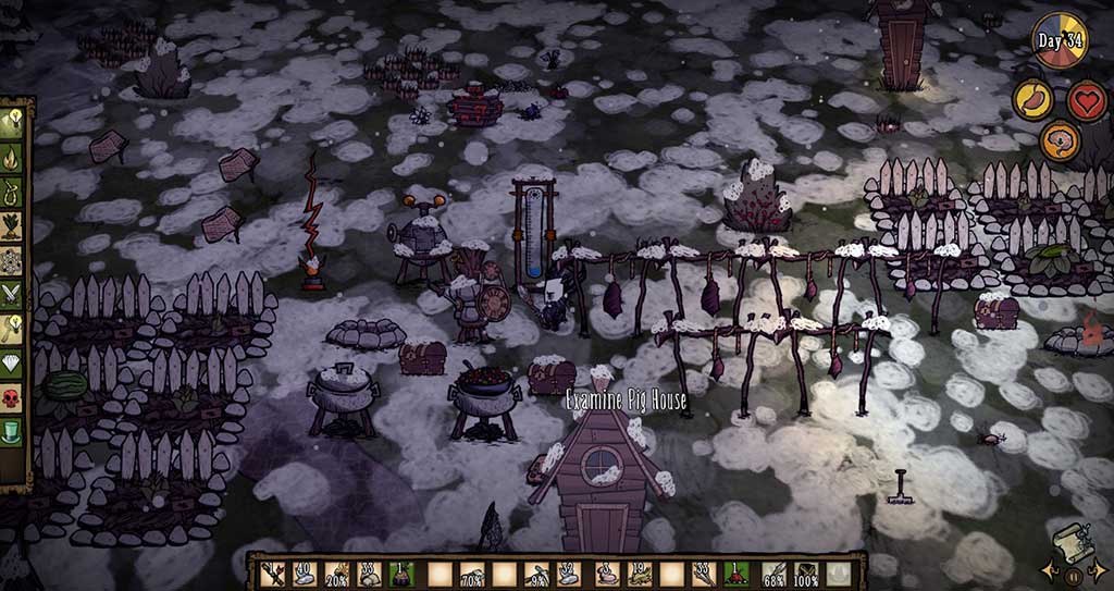 don't starve gameplay screen