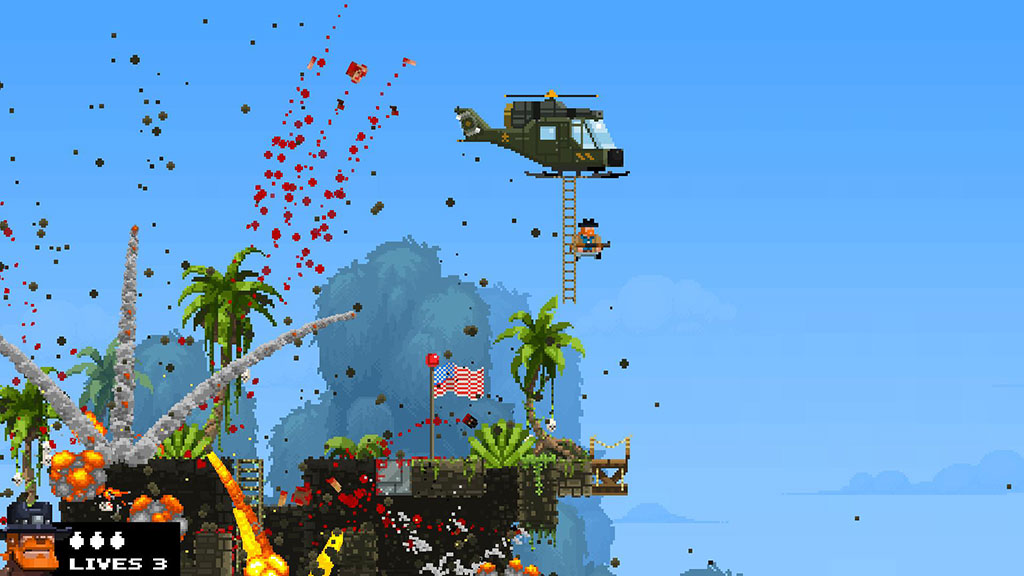 broforce gameplay screen