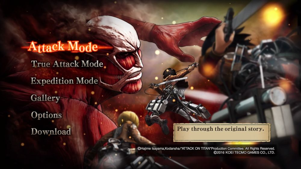 Attack On Titan – Wings of Freedom videogioco screen