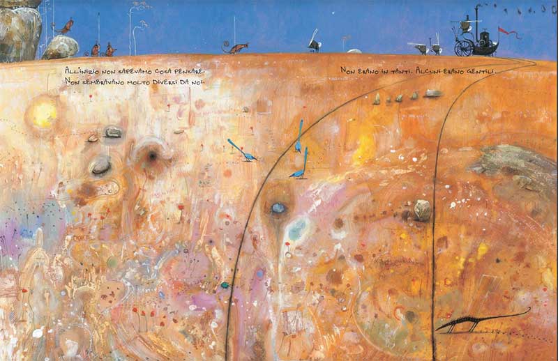 i Conigli - shaun Tan edizioni tunuè - tavola