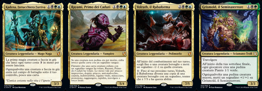 Minaccia Senza volto deck magic commander 2019